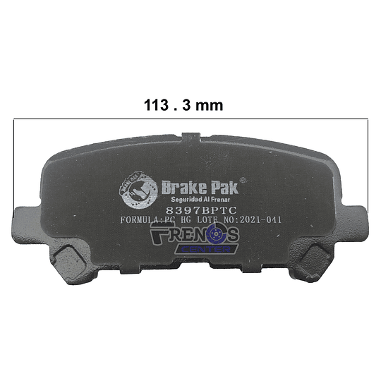 Pastilla De Freno Trasero Brake Pak Para  Acura Zdx