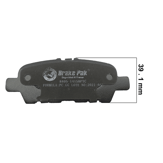 Pastilla De Freno Trasero Brake Pak Para  Nissan Xtrail 