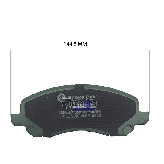 Pastilla De Freno Delantero Brake Pak Para  Jeep Compass