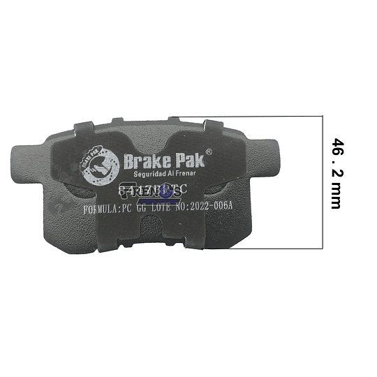 Pastilla De Freno Trasero Brake Pak Para  Honda Accord 