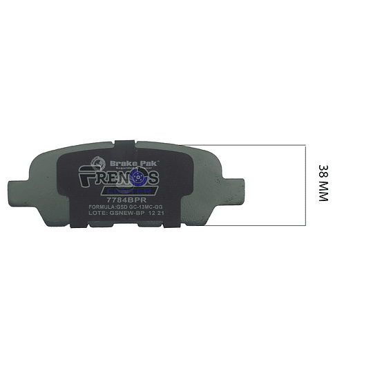 Pastilla De Freno Trasero Brake Pak Para  Nissan Murano