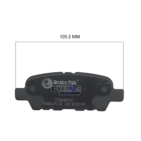 Pastilla De Freno Trasero Brake Pak Para  Nissan Tiida 1.8