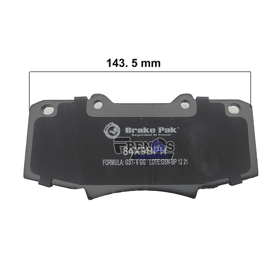 Pastilla De Freno Delantero Brake Pak Para  Toyota Hilux 4X2