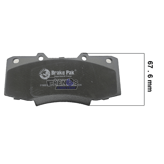 Pastilla De Freno Delantero Brake Pak Para  Toyota Hilux Vigo 4X2