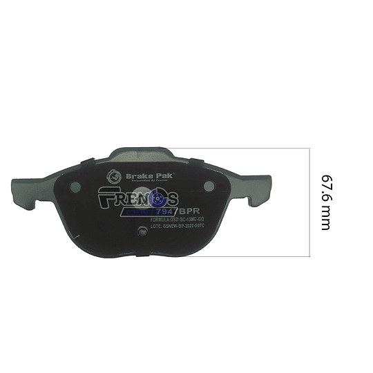 Pastilla De Freno Delantero Brake Pak Para  Mazda 3 1.6 