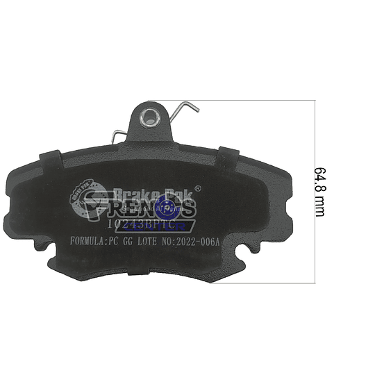 Pastilla De Freno Delantero Brake Pak Para  Renault Sandero