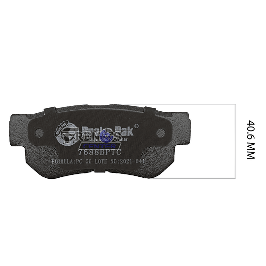 Pastilla De Freno Trasero Brake Pak Para  Ssangyong Kyron