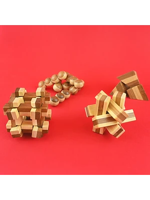 Quebra Cabeças em bambu