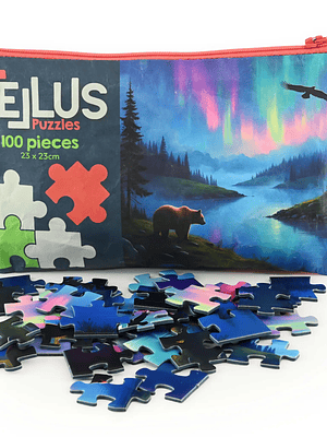 Puzzle em estojo - Luzes Nórdicas