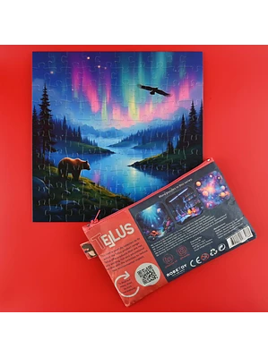 Puzzle em estojo - Luzes Nórdicas