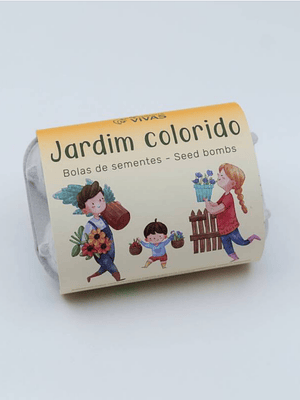 Bolas de Sementes - Jardim Colorido