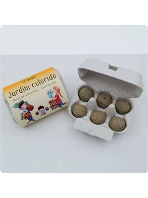 Bolas de Sementes - Jardim Colorido
