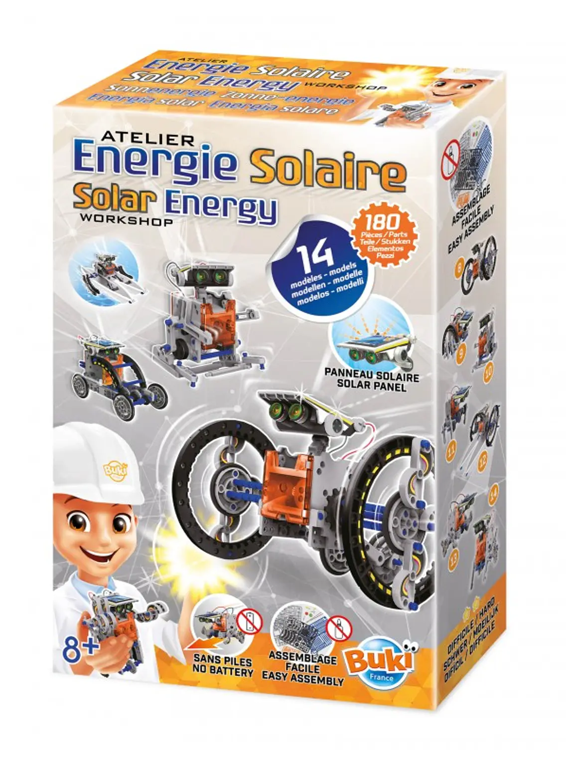 Energia solar 14 em 1 14 modelos 180 pcs 1