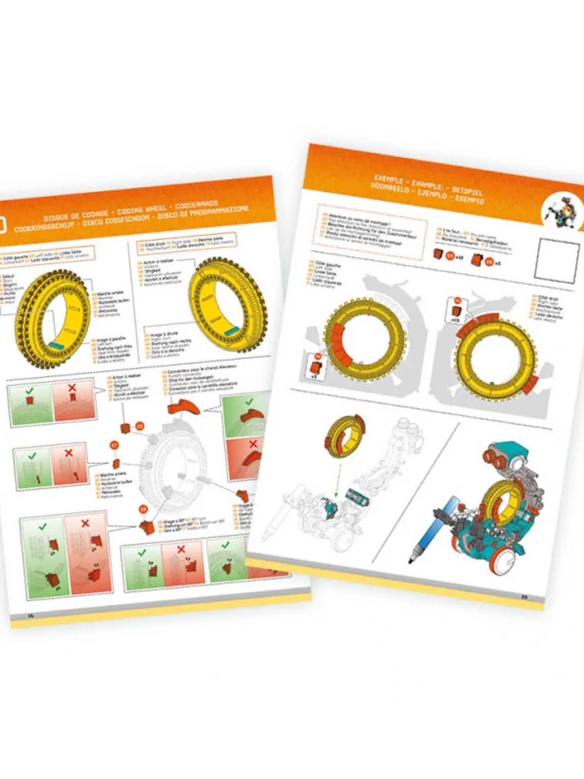 Robot Kodo 200 pcs 5 funcoes escreve/joga/leva 5