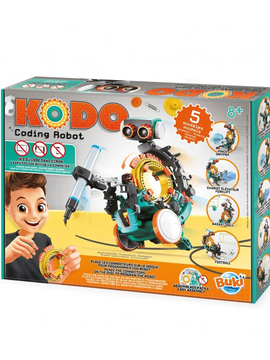 Robot Kodo 200 pcs 5 funcoes escreve/joga/leva 1