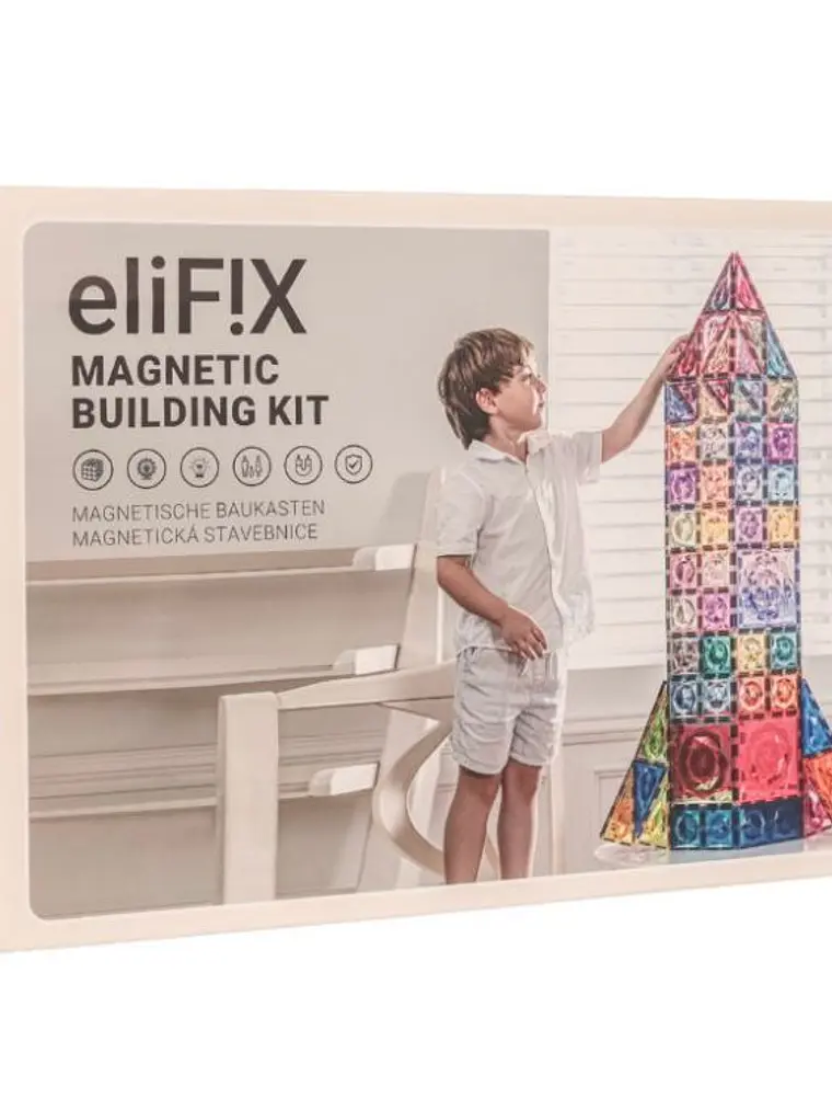 Conjunto de construção magnético - colorido 188 peças 1