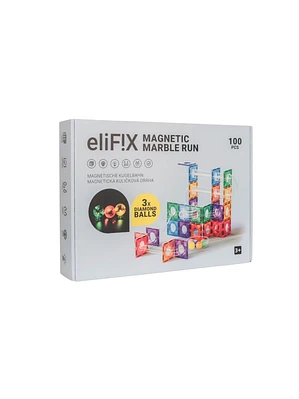Conjunto de construção magnético - pista de bolas colorida 100 peças