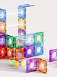 Conjunto de construção magnético - pista de bolas colorida 100 peças - Thumbnail 2