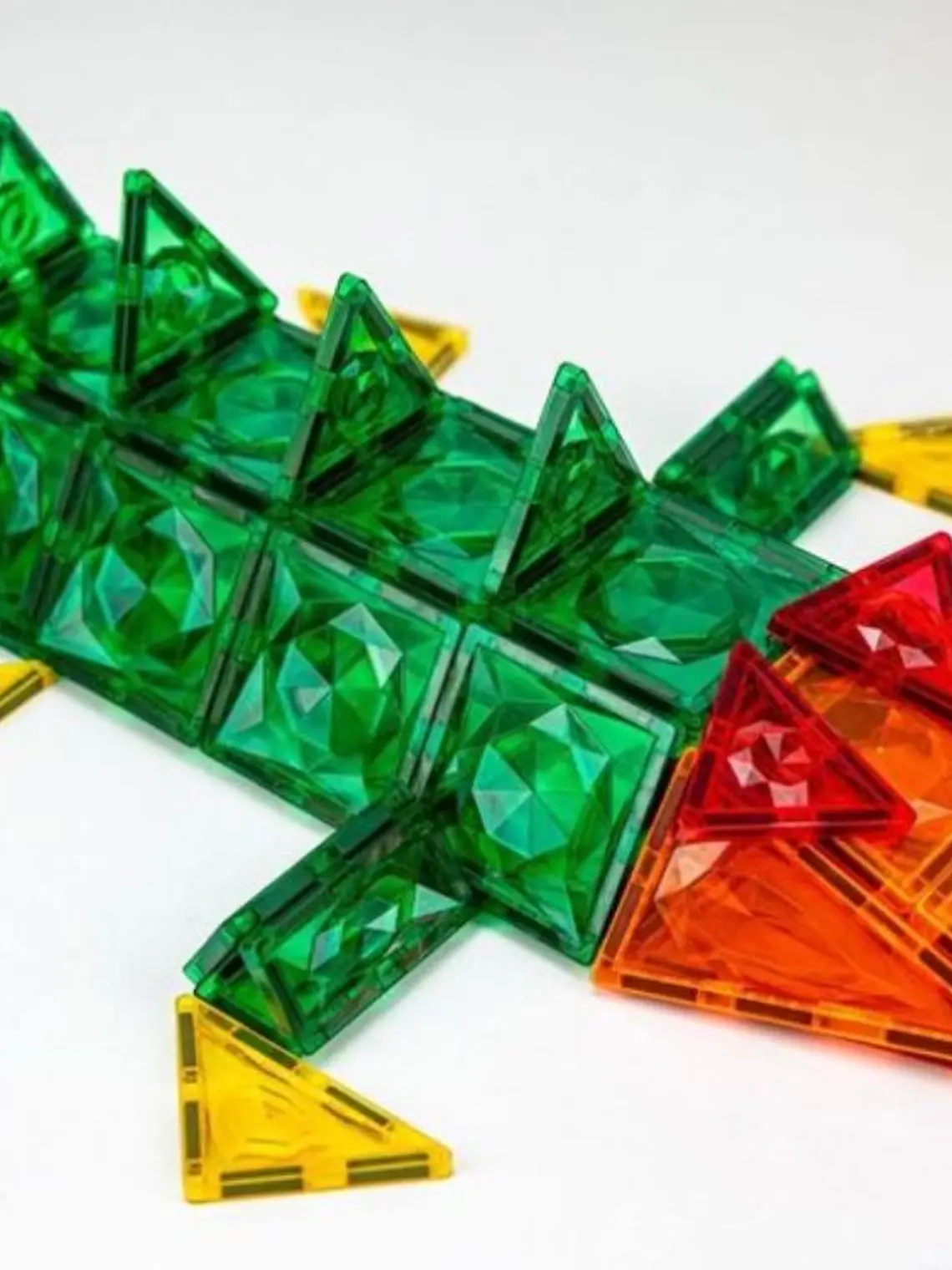 Conjunto de construção magnético - colorido 188 peças 7