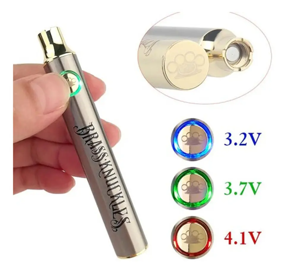 100 X Vaporizador Brass Knuckles 900mah Para Cartridge. 2