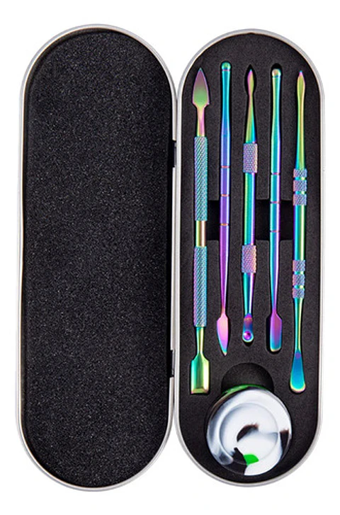 Pack 5 Dabbers Para Extracciones Con Contenedor De Regalo