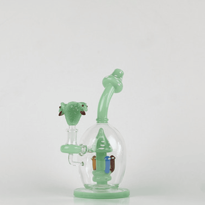 Bong Pyrex Unico | Fluor Mushrooms 30cm | + Quemador Gratis 2