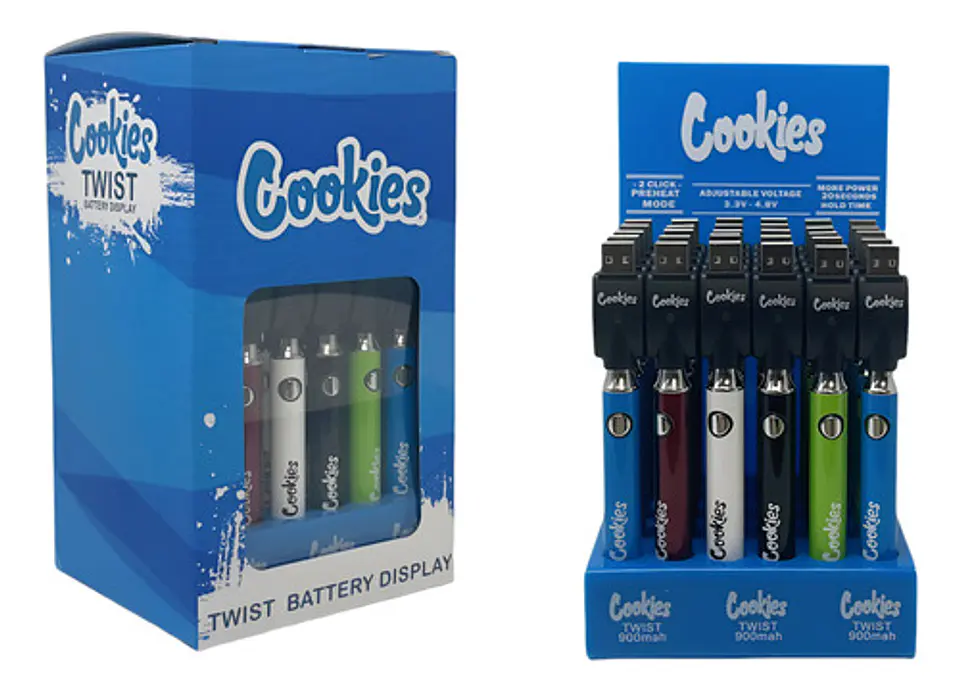 Vaporizador Cookies Twist 900mah Pack 30unidades Original. 1