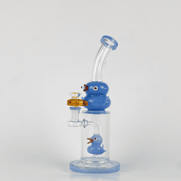 Bong Pyrex Unico | Blue Duck 30cm | + Quemador Gratis 2