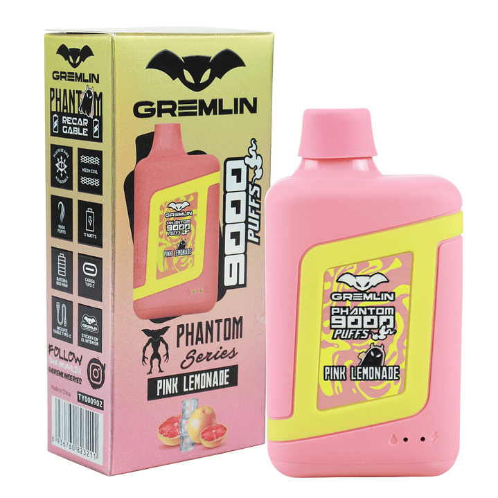 Vaporizador Desechable Gremlin Phantom 9000 Puffs  6