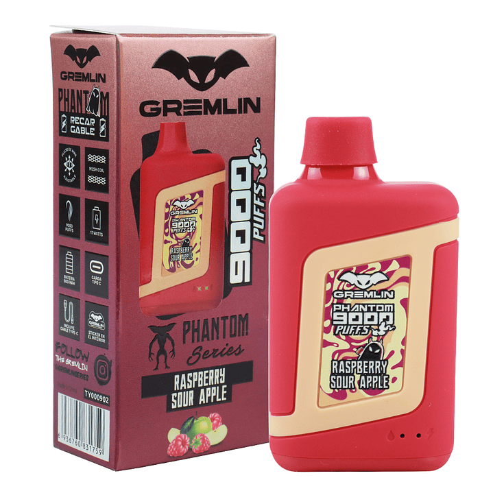 Vaporizador Desechable Gremlin Phantom 9000 Puffs  7