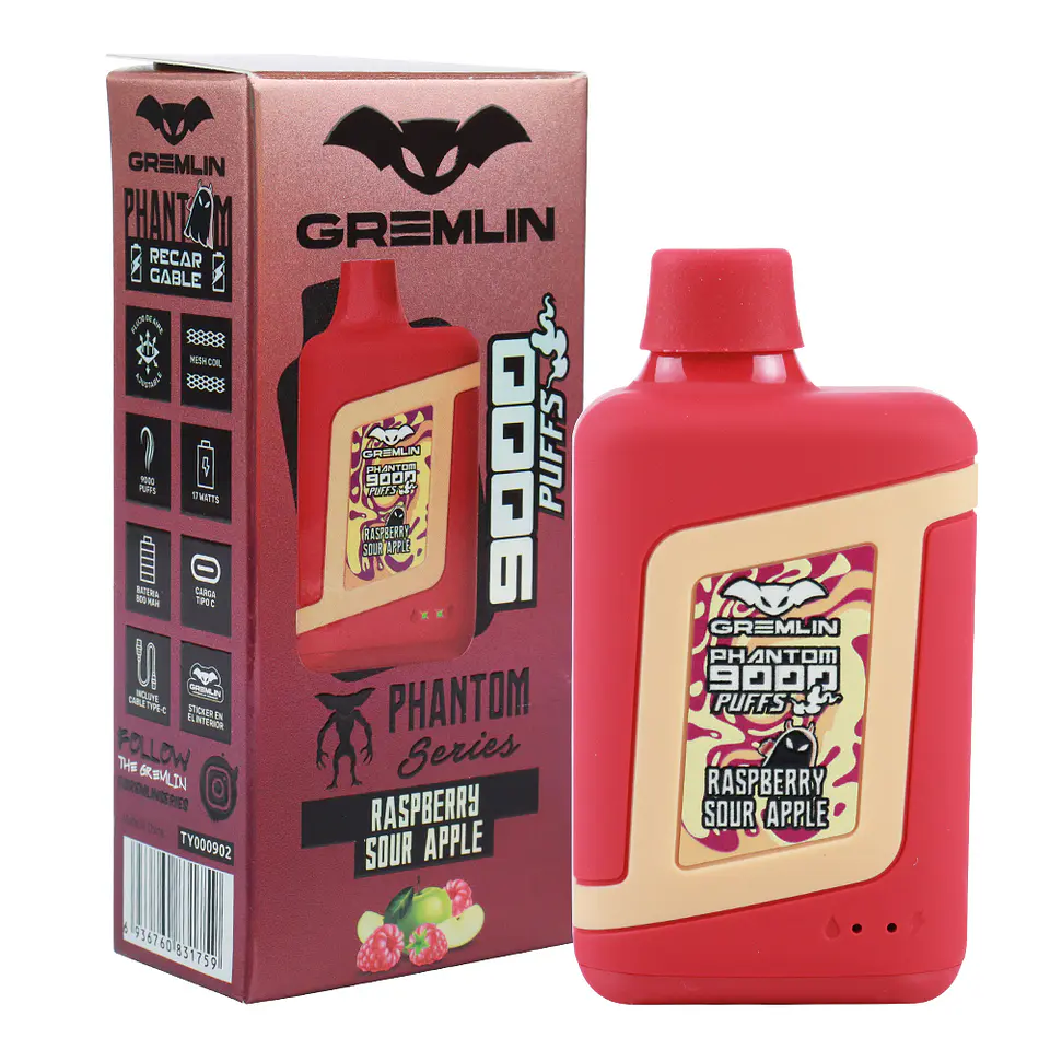 Vaporizador Desechable Gremlin Phantom 9000 Puffs  7
