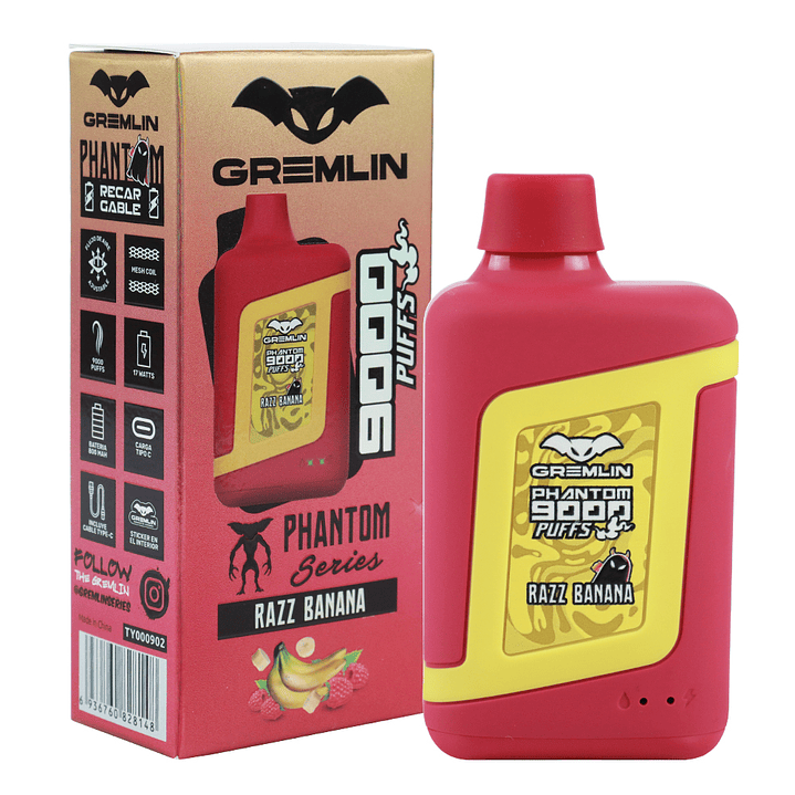 Vaporizador Desechable Gremlin Phantom 9000 Puffs  8
