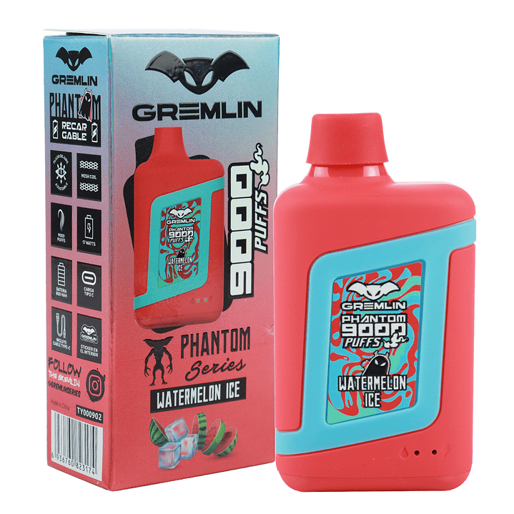 Vaporizador Desechable Gremlin Phantom 9000 Puffs  9