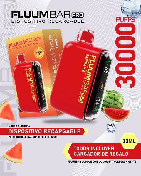Vaporizador Desechable Fluumbar Pro 30.000 Puffs