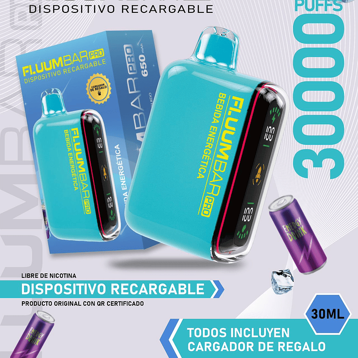 Fluumbar Pro 30.000, Vaporizador Desechable  4