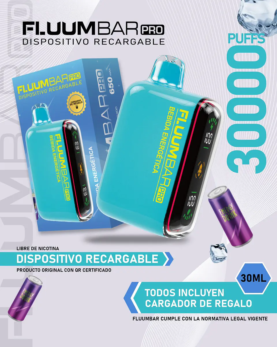 Vaporizador Desechable Fluumbar Pro 30.000 Puffs 4