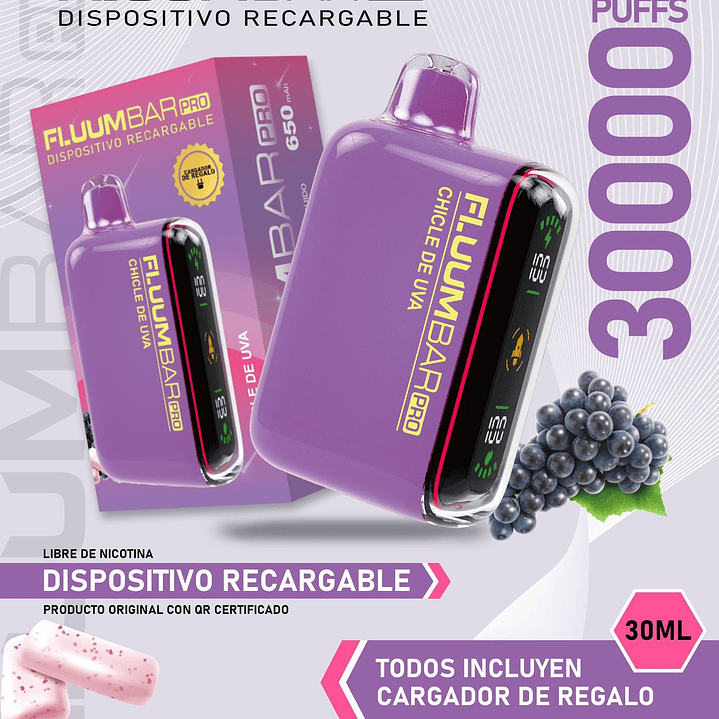 Fluumbar Pro 30.000, Vaporizador Desechable  5