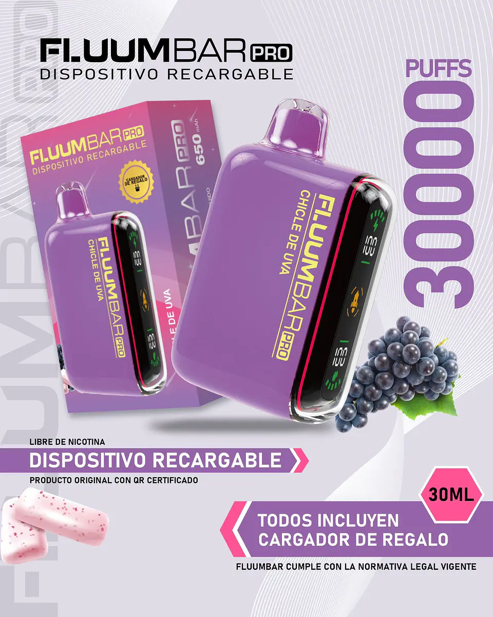 Vaporizador Desechable Fluumbar Pro 30.000 Puffs 5