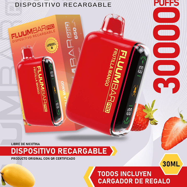 Fluumbar Pro 30.000, Vaporizador Desechable  6