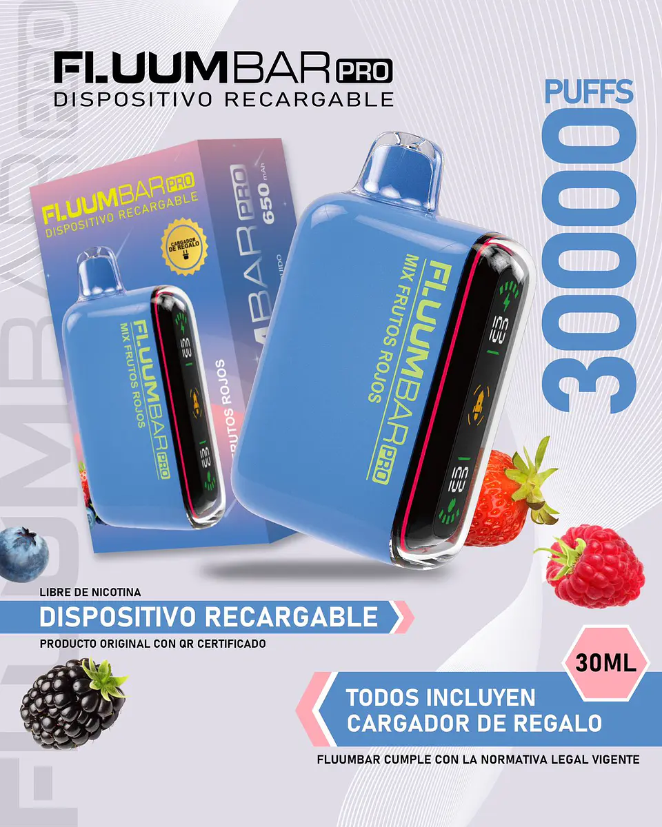 Vaporizador Desechable Fluumbar Pro 30.000 Puffs 8