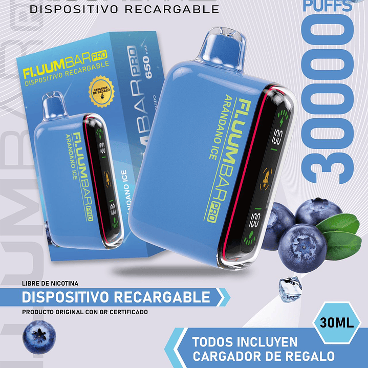 Fluumbar Pro 30.000, Vaporizador Desechable  10