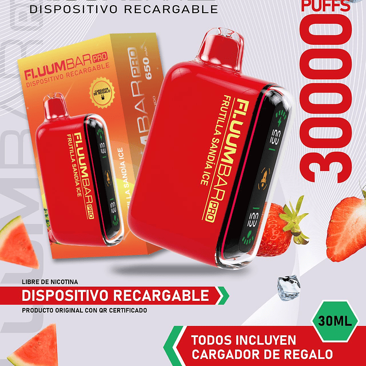 Fluumbar Pro 30.000, Vaporizador Desechable  11