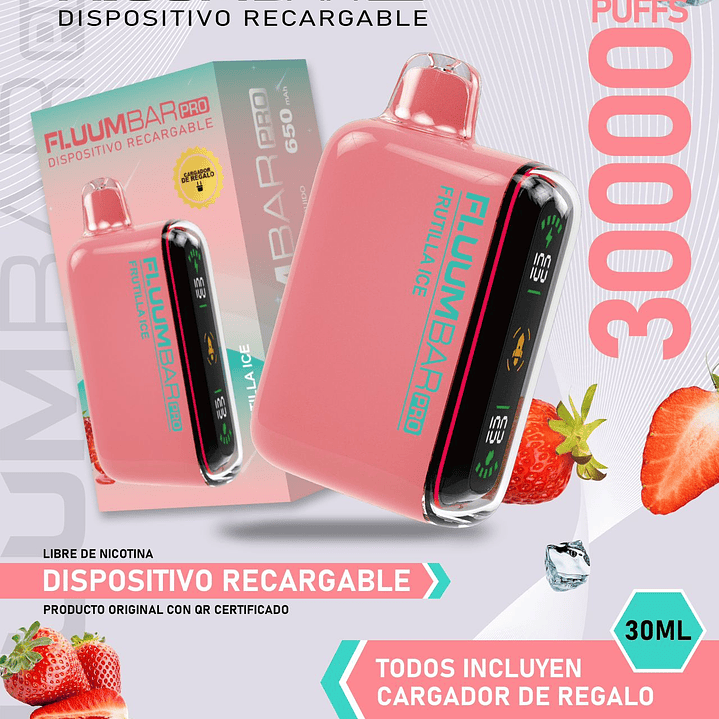 Fluumbar Pro 30.000, Vaporizador Desechable  12