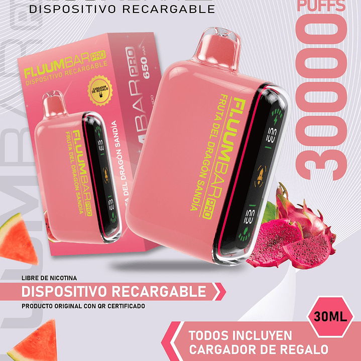 Fluumbar Pro 30.000, Vaporizador Desechable  13