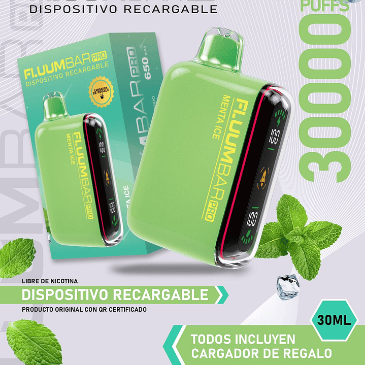 Fluumbar Pro 30.000, Vaporizador Desechable  14
