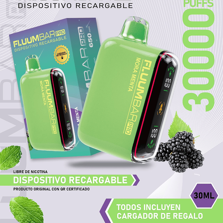 Fluumbar Pro 30.000, Vaporizador Desechable  15