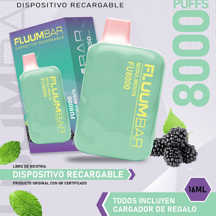 Fluumbar 8.000 Puffs Vaporizador Desechable  2