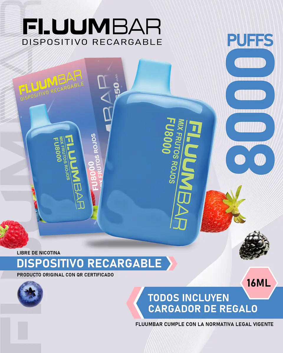 Vaporizador Desechable Fluumbar 8.000 Puffs  3
