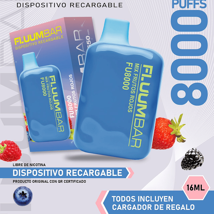 Fluumbar 8.000 Puffs Vaporizador Desechable  4