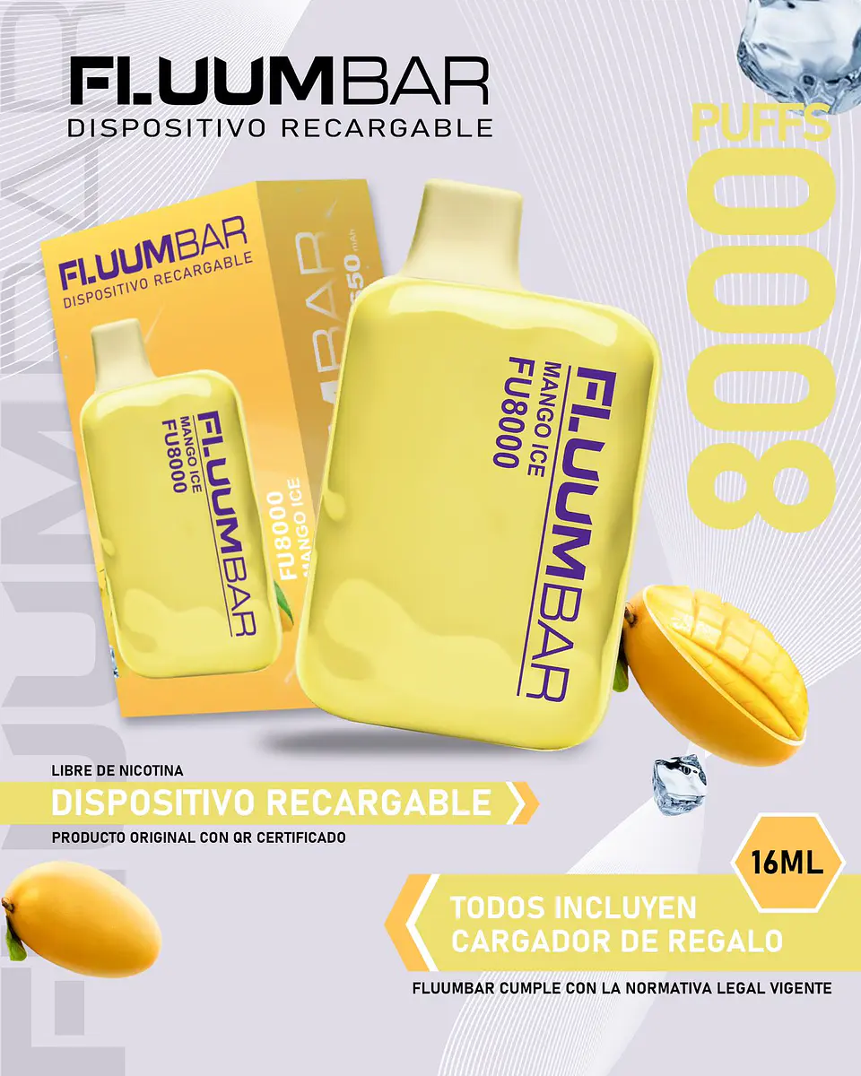 Vaporizador Desechable Fluumbar 8.000 Puffs  7